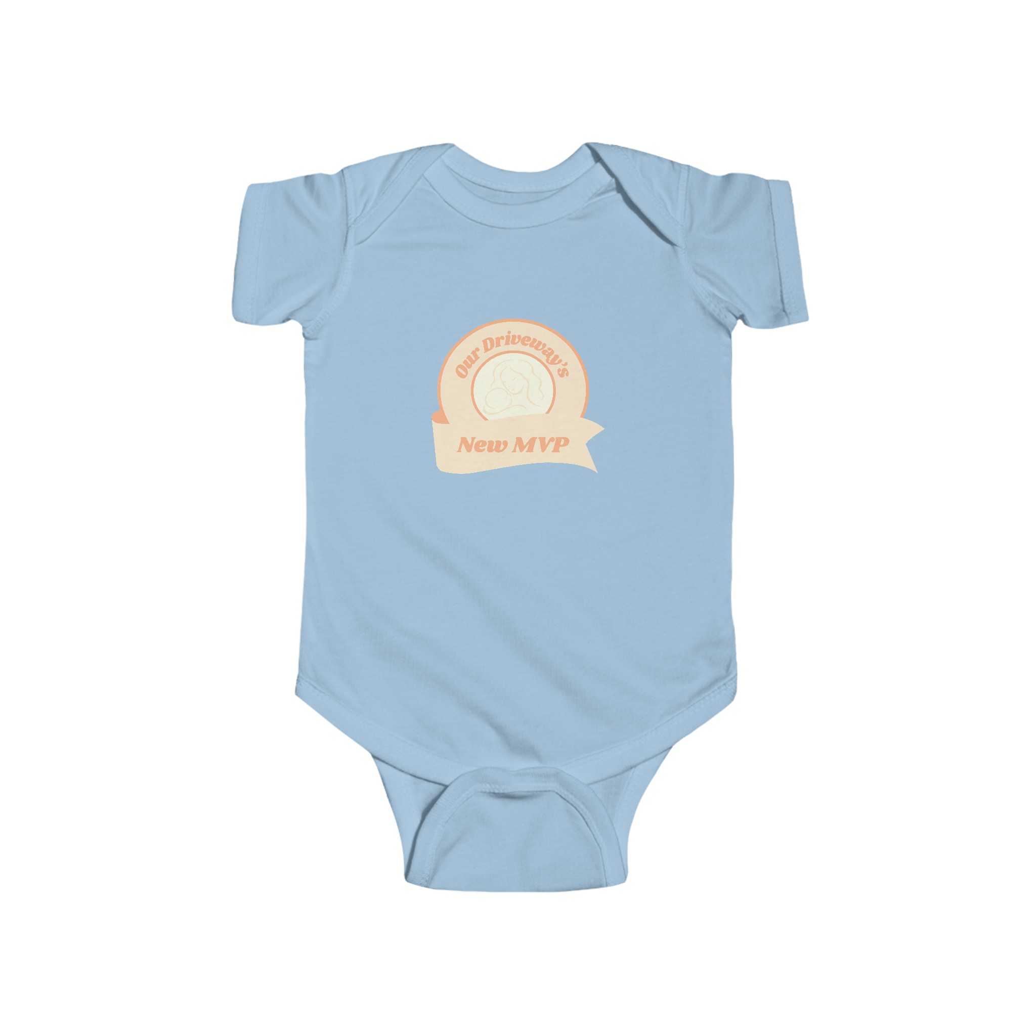 Baby Bodysuit - Types of Driveway's Newborn Bodysuit - Retro Natural Baby Bodysuit - Image 3