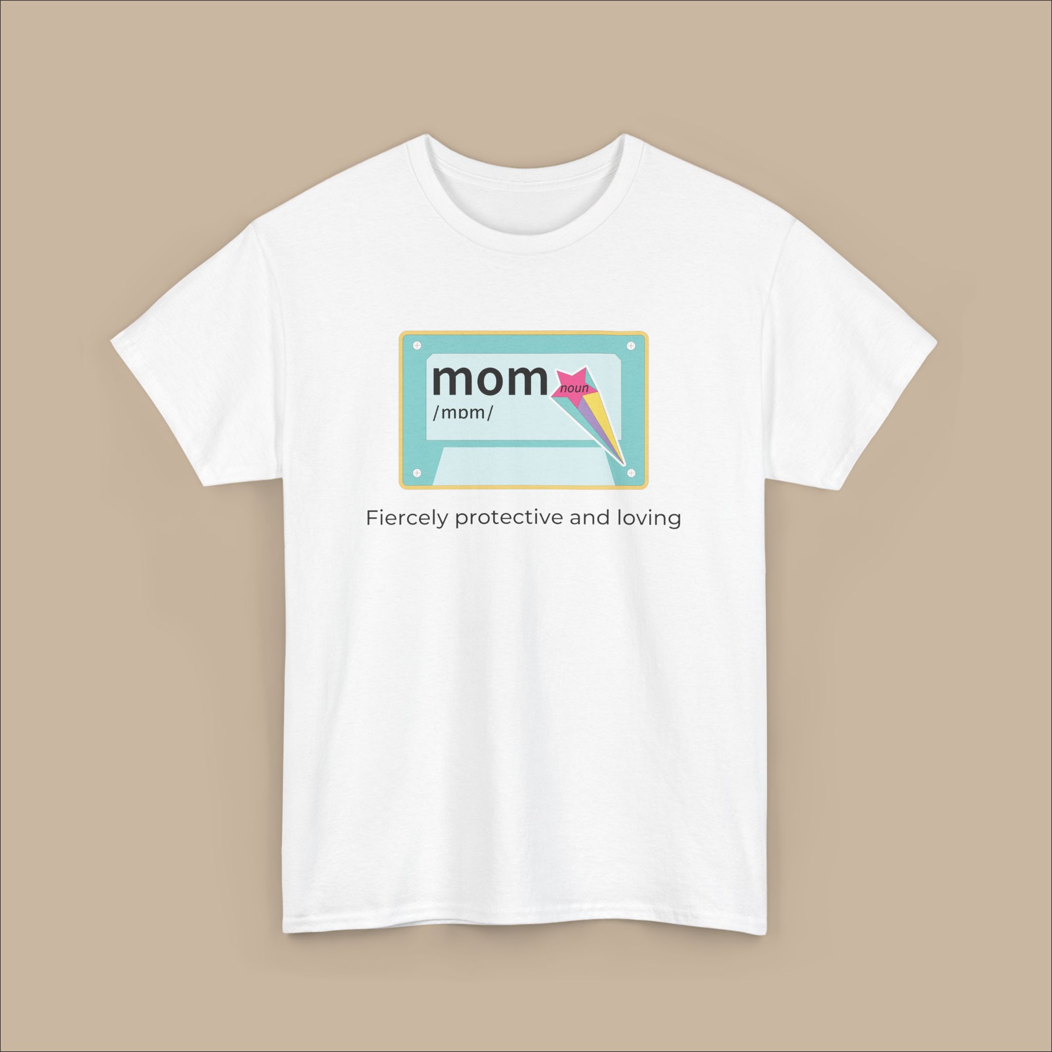Cool Mom Retro Colors Shirt, Stylish Retro Mom Shirt, Women's Funny Mom Sayings T-Shirt, New Mom Gift, Funny Mom Tee, Mom's Birthday Gift - Image 3